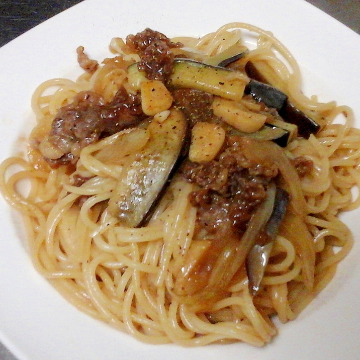 牛肉と茄子の和風パスタ レシピ 作り方 By 楽々6107 楽天レシピ